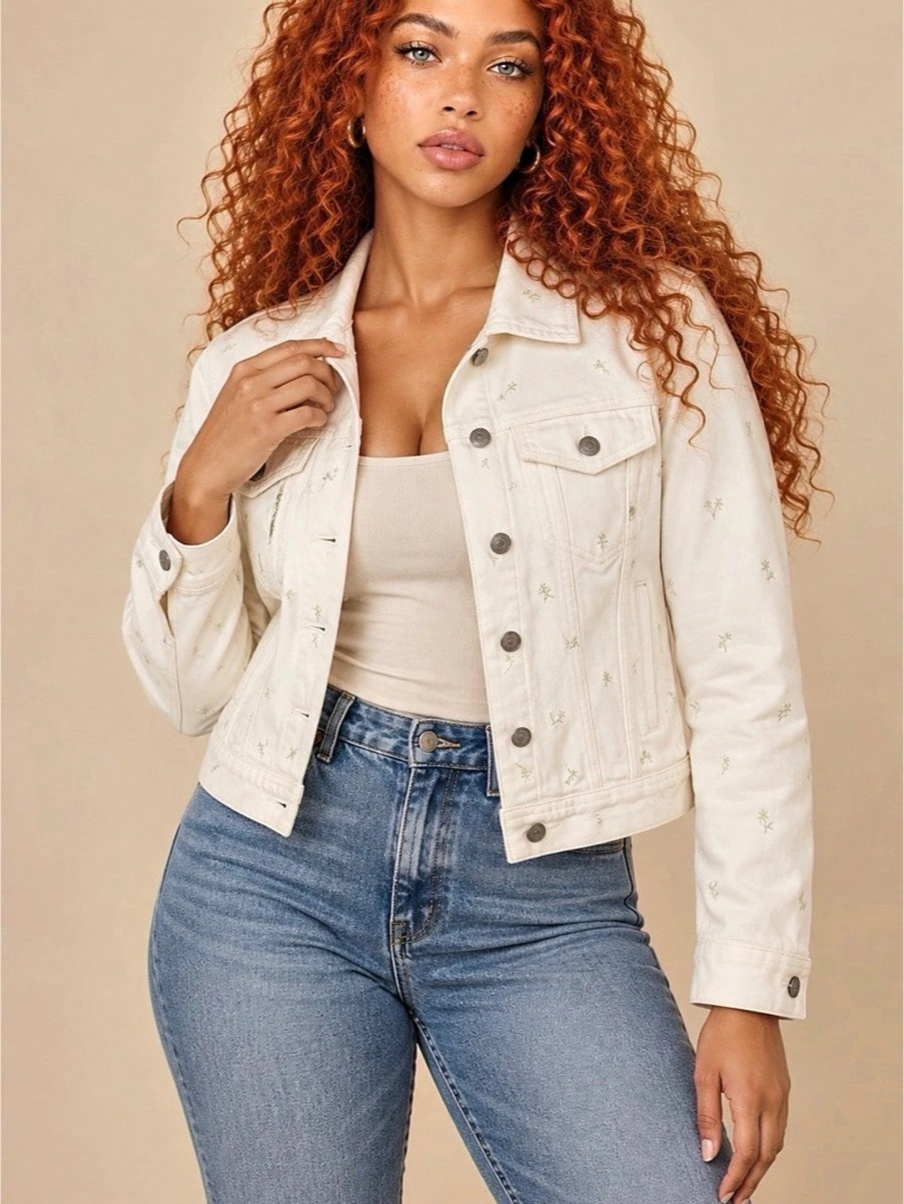 J.Crew Denim Jacket in Embroidered Floral Embroidered Floral Denim Jacket in